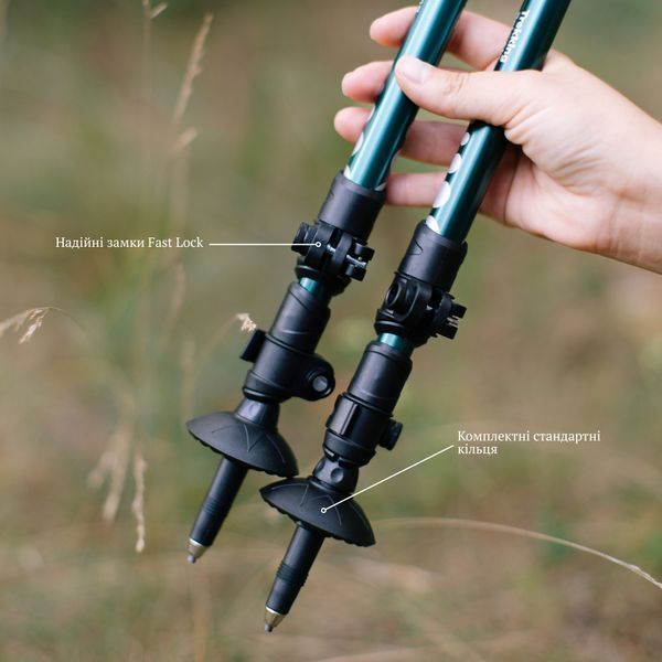 Палиці трекінгові Tribe Trekking Pole Alu T-ME-0026 Ocean T-ME-0026-ocean фото