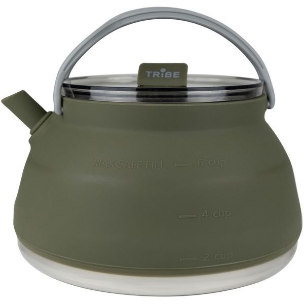 Чайник Tribe Collapsible Kettle 1,5 л силиконовый T-FF-0026 Olive T-FF-0026-olive фото