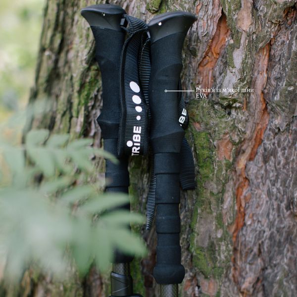 Палиці трекінгові Tribe Z-Pole Carbon T-ME-0025 Plum T-ME-0025-plum фото