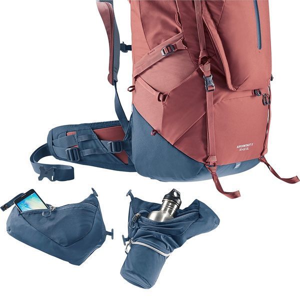 Рюкзак туристичний Deuter Aircontact X SL 70+15 л 5335 Redwood-Ink 3370322 5335 фото