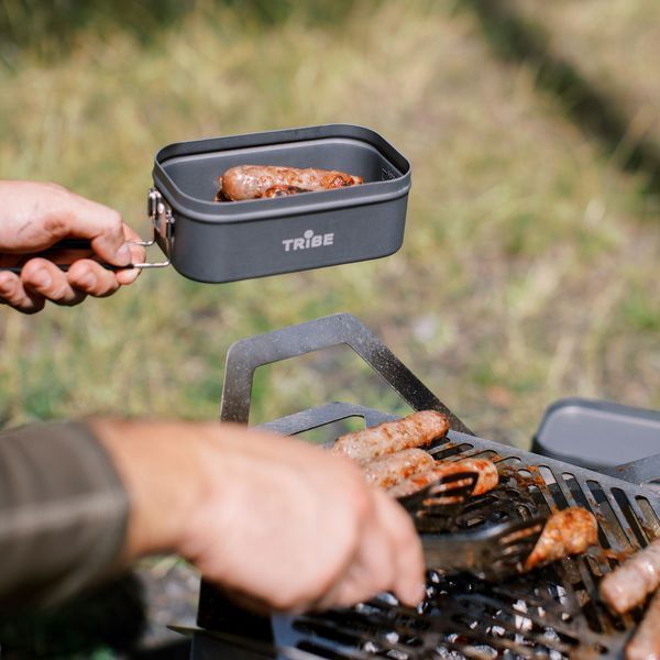 Контейнер для їжі Tribe Lunch Box Alu T-FG-0016 Grey T-FG-0016-grey фото