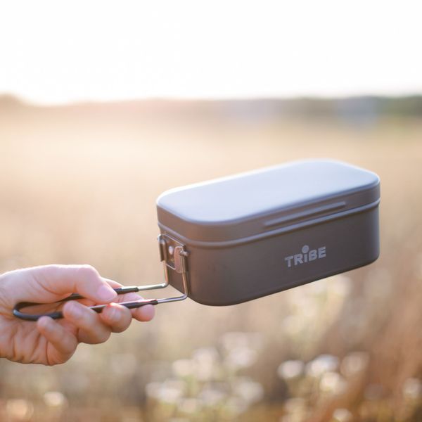 Контейнер для їжі Tribe Lunch Box Alu T-FG-0016 Grey T-FG-0016-grey фото