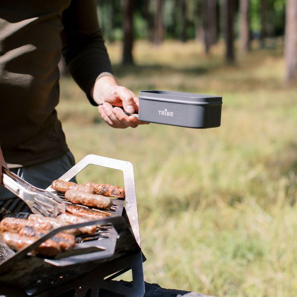 Контейнер для їжі Tribe Lunch Box Alu T-FG-0016 Grey T-FG-0016-grey фото