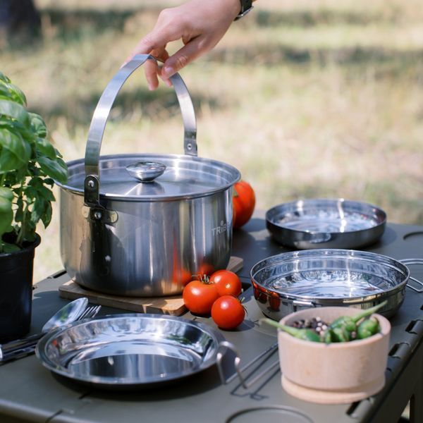 Котелок Tribe Family Pot 3,5 л стальной T-FH-0005 Metal T-FH-0005-metal фото