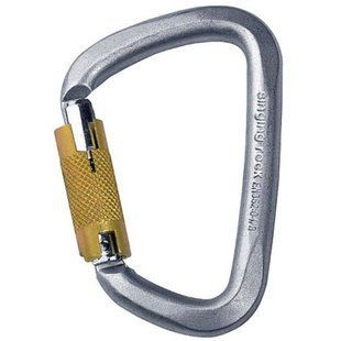 Карабин Singing Rock D Steel Triple Lock Screw Gate 50 kN SR K4081.ZO фото