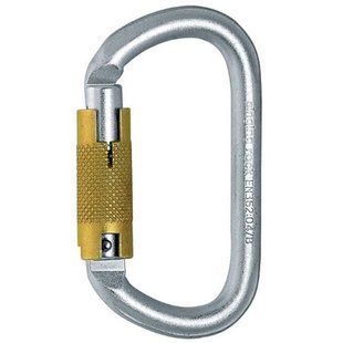 Карабин стальной овал Singing Rock Keylock Connector Triplelock 30 kN SR K4241.ZO-07 фото