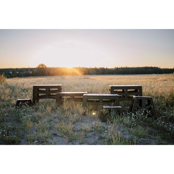 Стілець Tribe Camp Chair Low пластиковий T-EF-0001 Black T-EF-0001-black фото