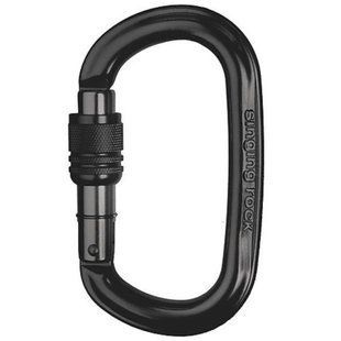 Карабин с муфтой Singing Rock Ozone Screw Black SR K0016BB фото