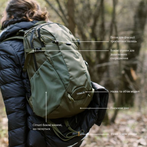 Рюкзак Tribe Urban 25 л T-IC-0022 Olive T-IC-0022-olive фото