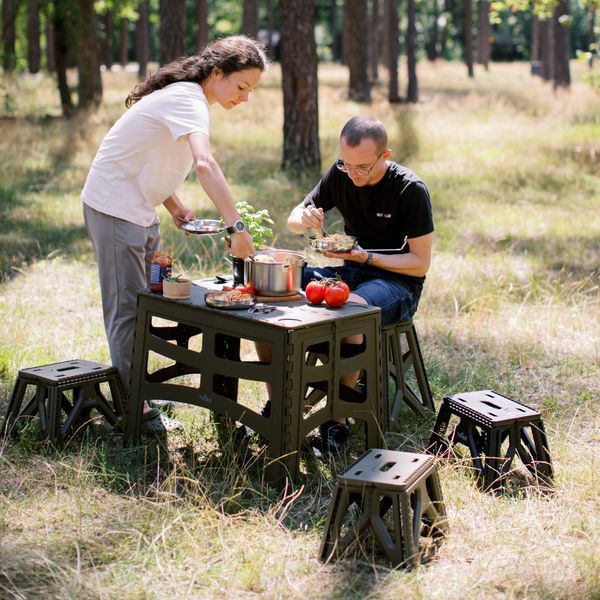 Стіл Tribe Camp Table High пластиковий T-EF-0004 Olive T-EF-0004-olive фото